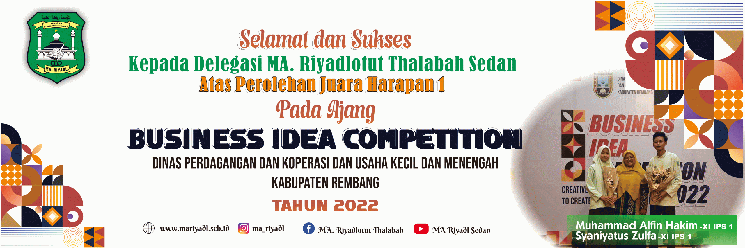 Business Idea Competition 2022 Juara Harapan 1 Kabupaten Rembang