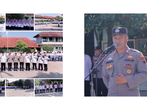 Polri Goes to School, Polsek Sedan Ingatkan Pelajar MA. Riyadlotut Thalabah JanganMudah Terprovokasi