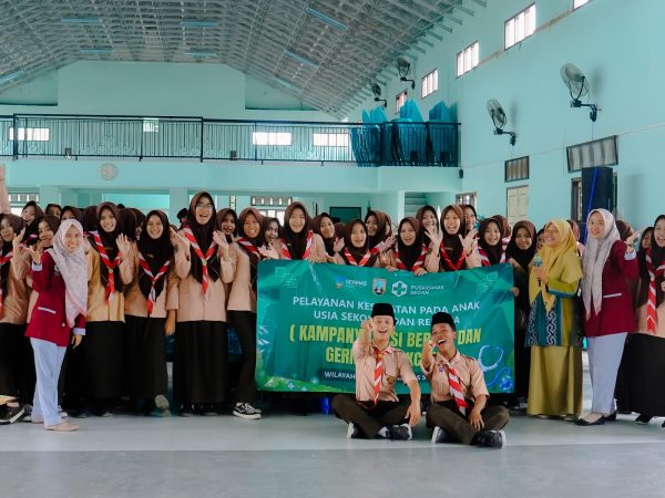 Tingkatkan Kesadaran Hidup Sehat, Puskesmas Sedan Sosialisasikan Aksi Bergizi di MA Riyadlotut Thalabah